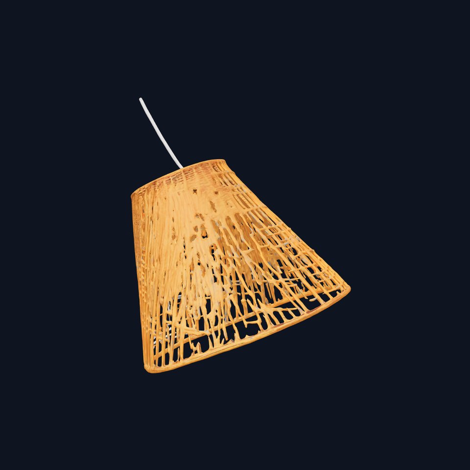 Modern Rattan Lamp Shade Model Pack